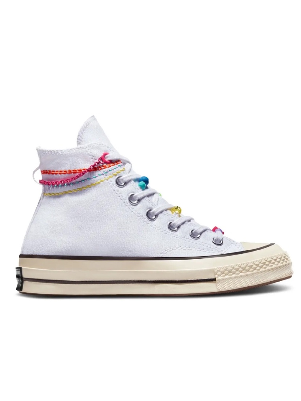Converse Chuck 70 HI (Color: White/Black/Natural Ivory